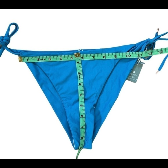 SWIM Systems Holly Tie Side Bikini Bottom in Pacific Blue Size Medium NWT - Picture 9 of 12